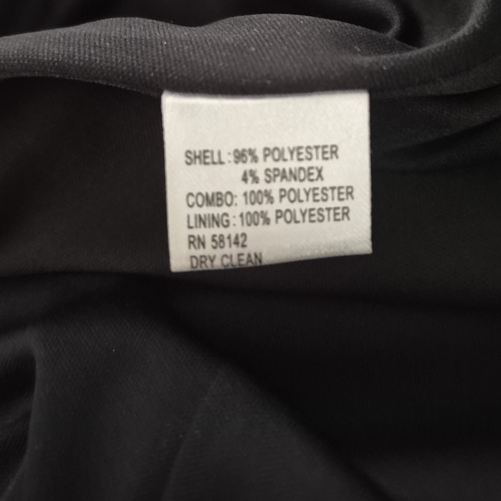 Maggy London Size 8 Black Pencil Dress with Sheer Detail - Picture 5 of 5